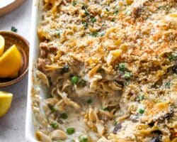 Casserole au Thon avec Crème de Champignons