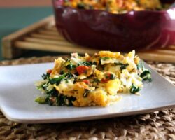 Gratin de Thon au Riz et aux Épinards