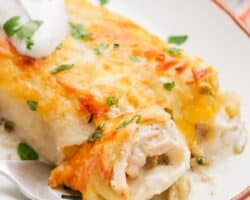 Enchiladas au Poulet à la Crème Aigre
