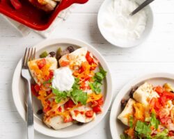 Enchiladas Aux Haricots Noirs Et Riz