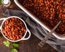 Haricots Cuits Végétariens Savoureux