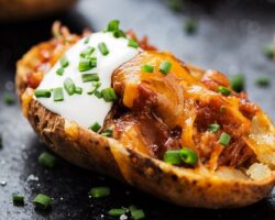 Pommes de Terre Farcies au Porc Effiloché