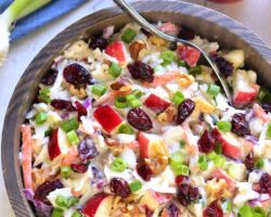 Salade de Chou aux Noix et Canneberges