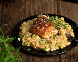 Risotto Rapide au Poulet et aux Petits Pois