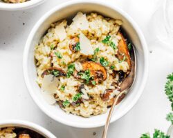 Risotto aux Shiitakes et Petits Pois