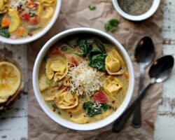 Soupe aux Tortellinis et aux Légumes