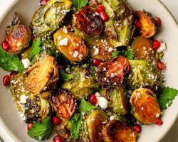 Délice de Choux de Bruxelles Infusé à la Menthe Épicée