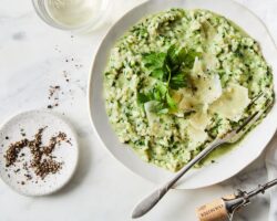Risotto au Brocoli-rave Grillé et au Citron